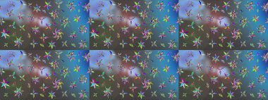 Kartlar, davetiyeler, tarih kartları ve daha fazlası için kullanılabilir. Raster şirin suluboya çiçek desenleri çiziyor. Büyük bir suluboya çiçek seti..