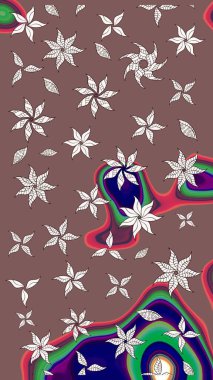 Küçük renkli çiçekler. Çiçekli bahar çiçekleri. Küçük çiçekte güzel bir desen. Motley illüstrasyonu. Moda baskıları için zarif bir şablon.