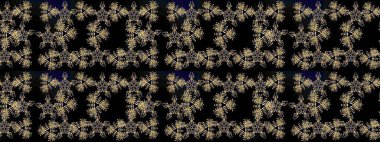 Kar taneleri deseni. Kar tanesi süsleme deseni. Arkaplanda soyut kar taneleri olan düz tasarım. Kar taneleri arka planda. Raster illüstrasyonu.