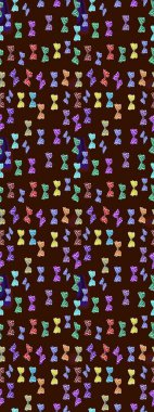 Kahverengi ve nötr renkte kelebek bezi şablonu. Uçan kelebek keten temalı Raster. Giysiler için böcek kumaşı klipsleri tekrarlanıyor. Davet, kart, yazdırma için basit kadınsı desen.