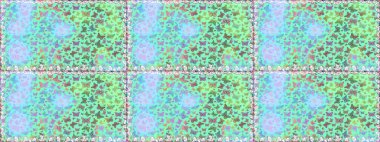 Renkli kelebeklerin güzel arka planı. Kıyafetler, erkekler, kızlar ve duvar kağıtları için soyut, pürüzsüz desen. Raster. El çizimi illüstrasyon.