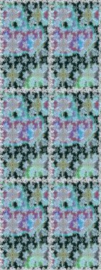 Vadinin çiçekleri tarafsız ve mavi renklerde. Raster dikişsiz çiçek deseni.