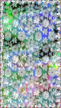 Raster illüstrasyonu. Kusursuz bir arka plan modeli. Gri yapraklı yabani çiçekler. Suluboya, elle çizilmiş.