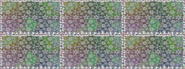 Gri renklerde bahar çiçekleri. Raster illüstrasyonu. Raster çiçekleri klasik tarzda çizilmiş. Çiçekli, pürüzsüz desen.