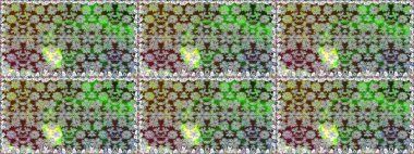 Yumuşak, yaz çiçekli arka plan. Yeşil renkli çiçekler. Raster çiçek desenli ve çiçekli..