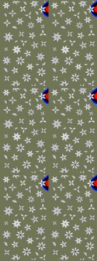 Tekstil için figür. Poster ya da kapak için arka plan. Yapraklı çizim şekli. Davetiye ve kartpostal tasarımı için dekoratif çiçek unsurları. Sevimli zarif çiçekler Raster illüstrasyonu.