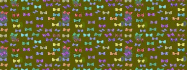 Renkli Kelebeklerle Bahar Arkaplanı. Kart, Davetiye ve Yazdırma için Basit Güzel Kalıp. Güzel Kelebek Siluetleriyle Moda Dekorasyonu. Güveli Raster Arkaplanı.