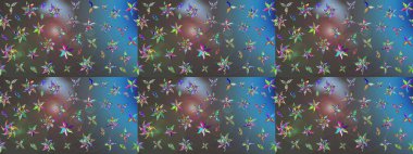 Raster şirin suluboya çiçek desenleri çiziyor. Büyük bir çiçek boyası seti. Kartlar, davetiyeler, tarih kartları ve daha fazlası için kullanılabilir.