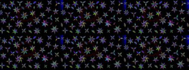 Raster çiçek desenli çiçek deseni, yapraklar, dekoratif elementler, sıçrama, lekeler, el çizimi kontur çizgileri ve Doodle çizim stili, grafik raster çizim çizimi.