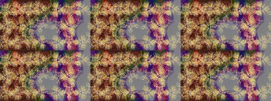 Renkli elementlerle Raster ilginç desen.