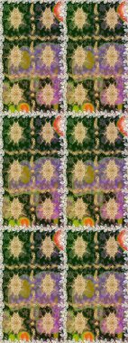 Kahverengi ve bej renklerde altın elementler. Çiçek deseni. Şık bir grafik desen. Duvar kâğıdı barok, İspanyol kumaşı. Kusursuz raster arkaplanı.