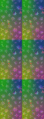 Suluboya desenli çiçek deseni. Moda baskısı. Ton halinde. Dekorasyon ve tasarım için güzel bir desen. Çiçeğin suluboya çizimlerinin zarif deseni.