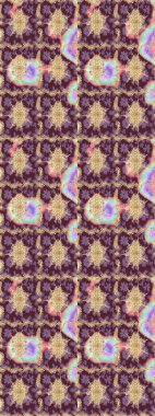 Kahverengi renkli ve altın elementli eskiz deseni. Raster oryantal süs. Altın deseni çiz.