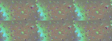 Raster çiçek desenli çiçek deseni, yapraklar, dekoratif elementler, sıçrama, lekeler, el çizimi kontur çizgileri ve Doodle çizim stili, grafik raster çizim çizimi.