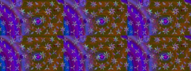 Raster deseni. Botanik çizim kalıbı. Suluboya etkisi. Organik elementler.