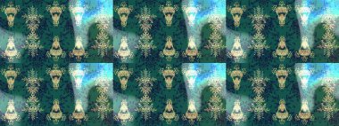 Raster kar taneleri arka plan. Raster resim. Renk arka plan üzerinde izole soyut kar taneleri ile düz tasarım. Snowflakes desen. Kar tanesi renkli desen.