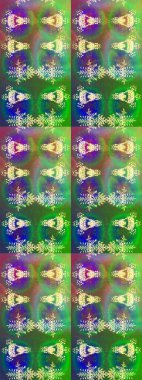 Raster illüstrasyonu. Kar taneleri ve raster arkaplanlı Noel karalaması deseni.