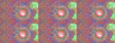 Tarafsız, pembe ve bej renklerde. Raster illüstrasyonu. Çiçekli güzel suluboya desen.