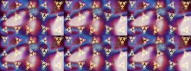 Şatafatlı bahar bahçesi dokusu. Çiçek deseni. Raster illüstrasyonu. Mor renkli çiçekler. Mor renkte çiçek çizimi.