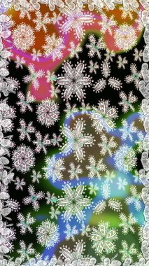 Raster düz çiçekleri pürüzsüz desen. Hediye ambalaj kağıdı, tebrik kartları, posterler ve pankart tasarımı. Tarafsız renklerde çiçekler.