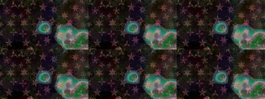 Raster illüstrasyonu. Bokeh grileri ve kar taneleriyle dekoratif Noel arkaplanı.