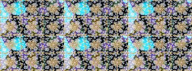 Kusursuz altın desenli bukleler. Raster altın pürüzsüz desen. Doğu tarzı arabesk tarzında altın elementler. Tarafsız ve mavi renklerde kusursuz desen.