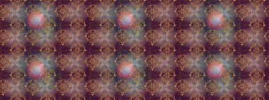 Çiçek tasarımı için inanılmaz bir kolaj cenneti tarzı. Parlak çiçekli kolaj çiçekleri kahverengi, mor ve gri. Çiçekli zambaklar dikişsiz arkaplan.