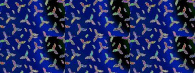 Raster Noel soyut renkli arka plan ve tatlı kar tanesi. Raster illüstrasyonu. Kar taneli Noel arkaplanı. Kış soyut arkaplanı.