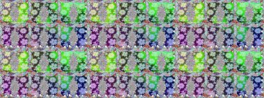 Raster illüstrasyonu. Klasik çiçek tasarımı elementleri. Tarafsız kıvırcık çiçekler nötr renklerde şekillenir.