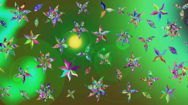 Raster illüstrasyonu. Klasik tropikal doğal elementlerin suluboya seti. Egzotik çiçekler, botanik parlak klasik renkler.