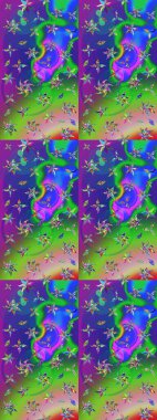 Güzel kumaş deseni. Güzel suluboya yaz çiçekleri deseni..