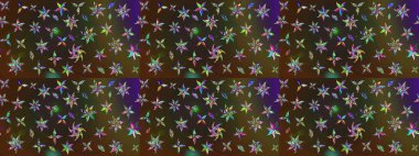 Poster ya da kapak için arka plan. Davetiye ve kartpostal tasarımı için dekoratif çiçek unsurları. Yapraklı çizim şekli. Şirin, zarif çiçekler Raster illüstrasyonu. Tekstil için figür.