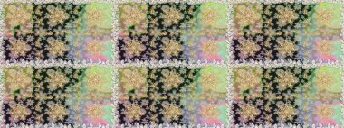 Barok tarzında kusursuz bir doğulu süsü. Tarafsız ve gri renklerde altın elementlerle geleneksel altın sarısı desen.