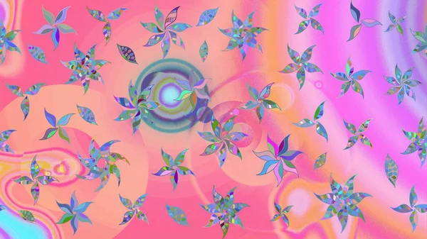 Elle çizilmiş sonbahar çiçeği deseni. Renkli pembe ve nötr çizim kalıbı. Doodle tarzı. Tekstil ve kapak tasarımı için mükemmel. Pembe ve nötr renkte çiçekler.