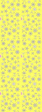 Raster illüstrasyonu. Şatafatlı bahar bahçesi dokusu. Flower eskiz arka planı. Çiçek deseni.