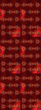 Raster illustration. Christmas festive background. Christmas snowflake of decoration on snow.