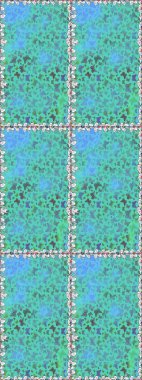 Bahar Kelebeği teması. Çizim, karalama, karalama. Sonsuz. Giysi kumaşı için böcek dokusu parçası tekrarlanıyor. Raster illüstrasyonu. Yeşilde, kusursuz kelebek örtüsü var..