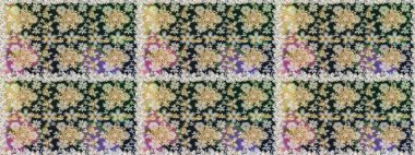 Geleneksel oryantasyon süsü. Gri renklerde, altın elementlerle kusursuz desen. Klasik raster sarısı, kusursuz desen. Klasik vintage arkaplan.