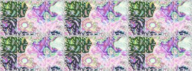 Raster illüstrasyonu. Güzel kumaş deseni. Bahar çiçekli, dikişsiz çiçek deseni..