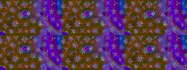 Raster deseni. Botanik çizim kalıbı. Suluboya etkisi. Organik elementler.