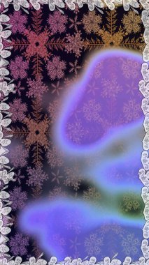 Manzaralı çiçek deseni. Üst manzara, yumuşak menekşe ve nötr renk tarzı. Sevgililer günü ve tebrik kartı konsepti için şık bir davetiye. Çiçek kompozisyonu, el boyası, hassas şablon..