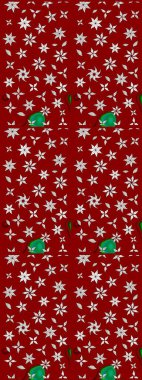 Hediye ambalaj kağıdı, tebrik kartları, posterler ve pankart tasarımı. Kırmızı ve nötr renklerde çiçekler. Raster düz çiçek çizim deseni.