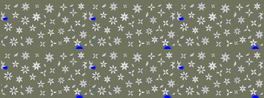 Varicologreen Raster çizimi. Küçük çiçekteki sevimli çiçek deseni. Birçok yeşil soyut çiçekli tropikal çizim deseni.