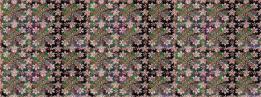 Egzotik çiçekler, botanik, yeşil renklerdeki parlak klasik doğa. Klasik tropikal doğal elementlerin suluboya seti. Raster illüstrasyonu.