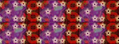 Küçük çiçekte güzel bir çiçek deseni var. Raster deseni. Çiçekli çiçek deseni, suluboya..