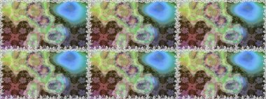 Çiçek buketleriyle klasik tarzda kusursuz desenler. Raster illüstrasyonu. Tarafsız ve gri renklerde.