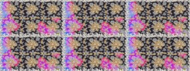 Klasik raster şablonu. Gri, nötr ve altın desenli. Tekrarlayan ögelerle kusursuz soyut arkaplan.