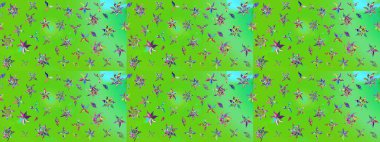 Çizim çiçek deseni duvar kağıdı, web sitesi arka planı, ambalaj kağıdı, davetiye, broşür, afiş veya web sitesi için kullanılabilir. El çizimi Raster çizimi. Karalama elementleri.