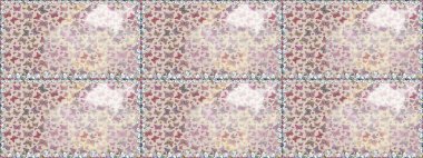 Nakış, egzotik kelebeklerle süslenmiş çiçeksiz desenler. Kart, baskı ve davetiye için basit şirin bir desen. Giysi tasarımı için gri arka planda geleneksel Raster halk çiçekleri dekoru.