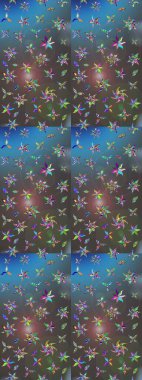 Eskiz Vintage Çiçek Deseni. Raster Kalça dokusu deseni.